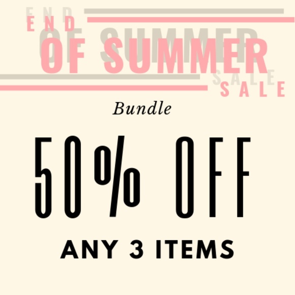 Other - Bundle 3 Items and Get 50% Off